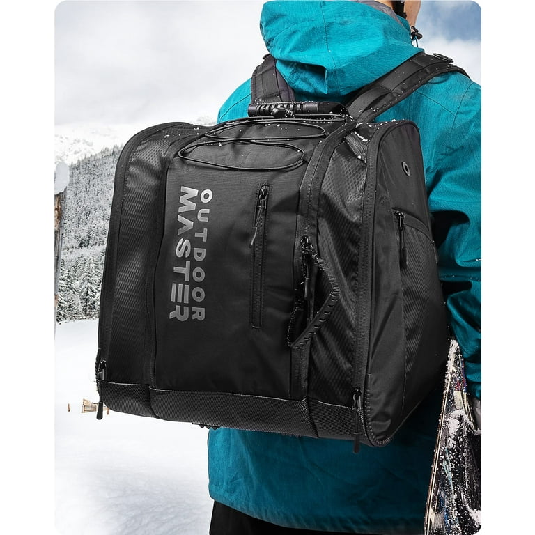 OutdoorMaster 38L Ski Boot Bag, Snowboard Boot Backpack with