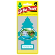 Little Trees Air Freshener Rainforest Mist Fragrance 6-Pack