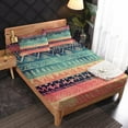 Boho Flower Sheets Twin Size, Bohemian Bed Sheet Set, Super Soft