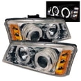 thumbnail image 2 of IPCW CWS-337C2 Chevrolet Silverado 2003 - 2006 Head Lamps, Projector With Rings Chrome, 2 of 2