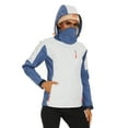 thumbnail image 3 of Women's Fleece Lined Windbreak Softshell Jacket - White Blue, 3 of 7