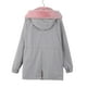 thumbnail image 4 of Abrigo de moda casual chaqueta de algodón chaqueta con capucha de longitud media a larga chaqueta de algodón de pelo de cordero de invierno para mujer, 4 of 5