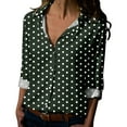 thumbnail image 2 of ZJXFGS Cowl Neck Tops for Women Women'S Blouses Dressy Casual Fall Tops for Women 2025 Corset Tops for Women Womens Blouses for Work Trendy Tops for Women 2025 Y2K Shirts for Women Green XL, 2 of 5