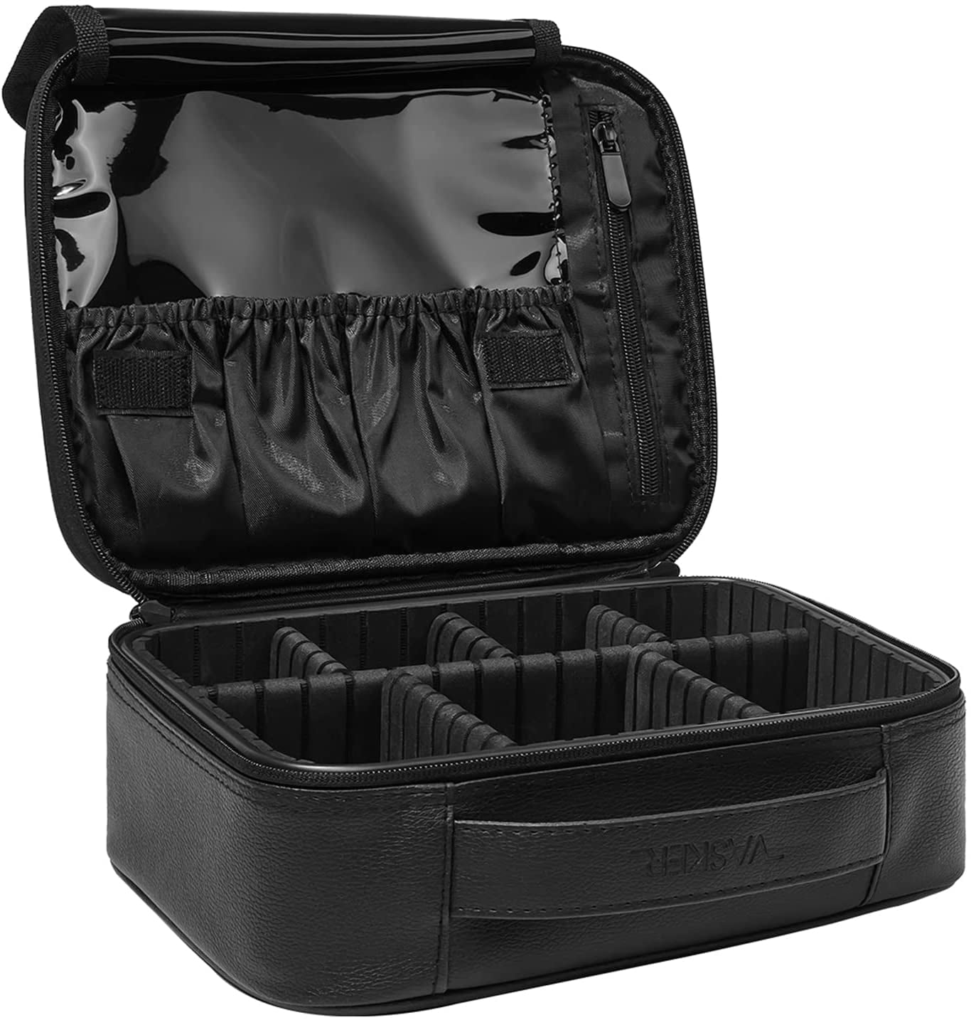 VASKER Medium Makeup Bag for Women Checkered Travel Case Cosmetic 3