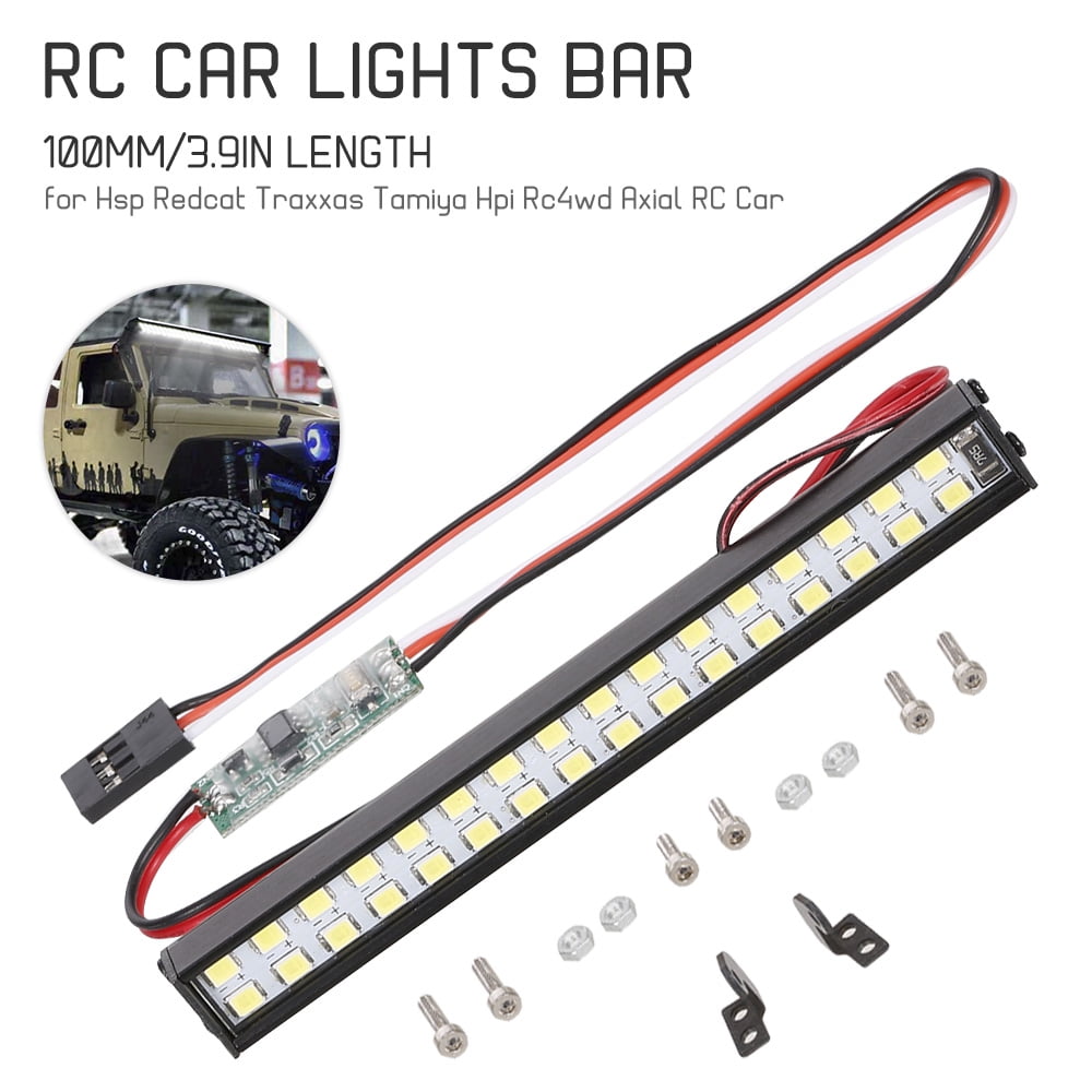 finansiere Generel Saucer RC LED Lights Bar 100mm/3.9in Metal Roof Lamp Light Headlight 32LEDs Light  for 1/10 -4 -6 D90 HSP Redcat RC 4WD Tamiya Axial SCX10 HPI RC Car DIY -  Walmart.com