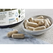 Gelatinized Black Maca Capsules - Organic Vegan Herbal Supplement - 750 mg - 200 Count