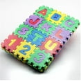 thumbnail image 3 of 36 Pieces Child Cartoon Letters Numbers Foam Play Puzzle Mat Floor Carpet Rug for Baby Kids Home Decoration, 3 of 6
