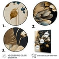 thumbnail image 3 of Designart Blue And Gold Daisy Bunch II Canvas Wall Art, 3 of 5