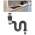 thumbnail image 1 of Tubo de drenaje para lavabo de baño perfecl universal fácil instalación, 1 of 8