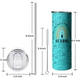 thumbnail image 3 of Teacher 20 Oz Skinny Tumbler with Lid and Straw - Double Wall Vacuum Coffee- Insulated Travel Coffee Mug, 3 of 7