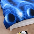 thumbnail image 4 of PiccoCasa 3D Galaxy Printed Duvet Cover Bedding Set of 3, Single Size Royal Blue, 4 of 7