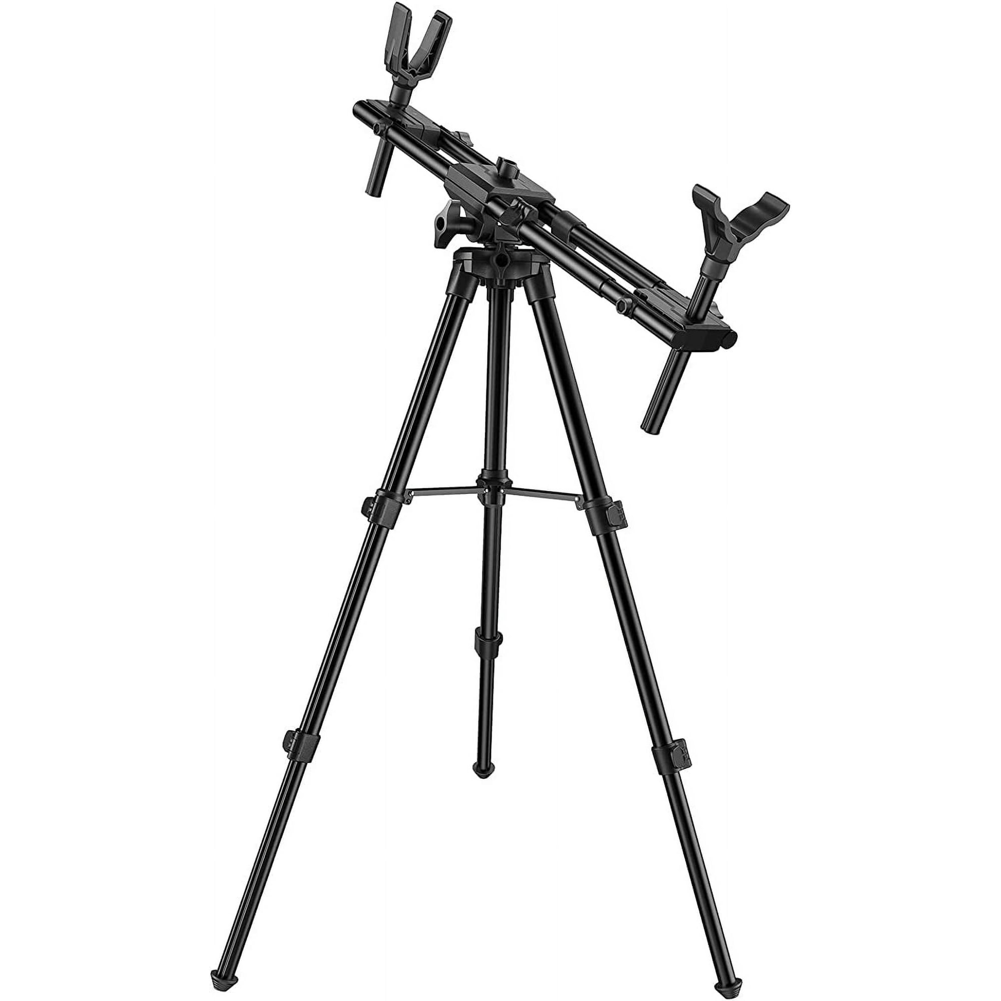 Hunting Shooting Tripod with Dual Frame for R/ifle, Flexible Orientation, Adjustable Height, 24-42.5 Inches