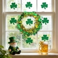 thumbnail image 5 of Japceit St. Patrick's Day Ribbon Wreath, Trefoil Clover Wreath with Floral Shape, Irish Holiday Tabletop Candleholder Wreath for Door, Wall, Party Decor, 5 of 6