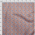 thumbnail image 4 of oneOone Velvet Orange Fabric Mix Ikat Sewing Material Print Fabric By The Yard 58 Inch Wide, 4 of 4