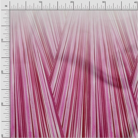 oneOone Viscose Jersey Fabric Stripe Panel Print Fabric By Yard 60 Inch Wide