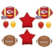 C & S PARTY SUPPLY CHIEFS Football 10 PIECES! Birthday Party Balloons Decoration Supplies by Party