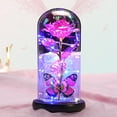 thumbnail image 5 of Christmas Rose Flower Gifts for Her, Galaxy Glass Roses, Light up Artificial Flower in Glass Dome, Xmas Gifts Is for Women Mom Her Wife Grandma Sister, Mothers Day,Christmas,Anniversary, 5 of 9