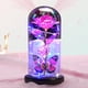 thumbnail image 4 of Rosa eterna luminosa LED colorida en cúpula de cristal para San Valentín | Regalo romántico de flores eternas para mujeres, mamás y novias | Decoración de aniversario, cumpleaños y fiestas en casa, 4 of 5