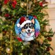 thumbnail image 5 of Farfi colgante de madera con sombrero diseño de cordón perro gato Avatar lindo Animal copo de nieve decoración de Navidad para regalo, 5 of 5