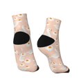 thumbnail image 4 of Bingfone Geese And Flower Design Patterned Men'S Women'S Casual Cotton Socks, 4 of 9