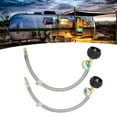 thumbnail image 1 of RV Pigtail Hose, 2Pcs RV Hose with Gauge for Camping, 1 of 7