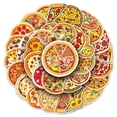 thumbnail image 1 of Paquete de pegatinas Pizzas Food Gourmets Anime, 50 unidades/paquete, 1 of 5