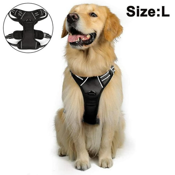 No-pull Dog Harness Padded Adjustable Pet Vest Harness Clip Harness