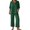 Blackish Green, variant on Women's 2 Piece Lounge Set, 3/4 Sleeve V Neck Casual Top and Wide Leg Pants, Soft Material Matching Outfit for Daily Wear, Beach Travel and Relaxation-Beige