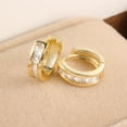 thumbnail image 7 of Lancharmed Gold Plated Earrings for Mother,Zircon Loop Earring Bride Gifts, 7 of 7
