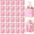 thumbnail image 1 of 50 Mini Bolsas de Regalo de Papel Metálico con Asas 4 x 2.75 x 4.5 Pulgadas Bolsitas de Regalo Pequeñas con Etiqueta para Boda Día de la Madre Graduación Cumpleaños (Rosa, Oro), 1 of 4
