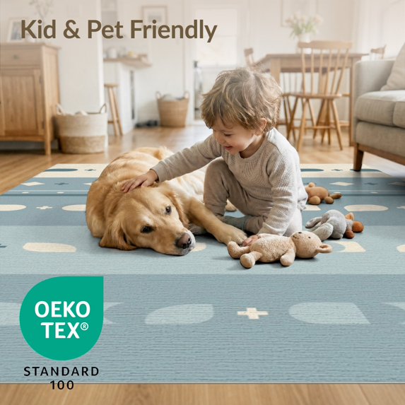 ODIKA 5'x7' Cream Mineral Geometric Design Washable Area Rug Elegant Modern Patterns with Unique Flair Non-Slip, Chair-Friendly for Dining Room, Under Table, Home Office