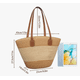 thumbnail image 2 of Bolsa Xtellar De Viaje P/ Mujer Tote Bag Bolso Paja P/ Playa/diario, 2 of 3