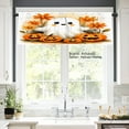 thumbnail image 2 of AshasdS Halloween Ghost Pumpkin Polyester Window Valance Curtain for Home Kitchen Living Room Bedroom Bathroom Decor 54x18 inch, 2 of 5