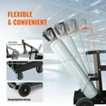 thumbnail image 5 of BENTISM Welding Cart, 2-Tier 4 Drawers Welder Cart with 265 LBS Weight Capacity, 360° Swivel Wheels,  Heavy Duty Rolling MIG Welder Cart for Mig Welder and Plasma Cutter, Tank Storage Safety Chains, 5 of 9