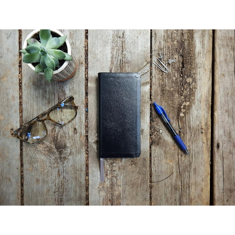 Niv, Pocket Thinline Bible, Bonded Leather, Black, Red Letter