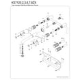 thumbnail image 3 of Kingston Brass KS7126ZX Millennium Double-Handle 3-Hole Wall Mount Bathroom Faucet in Polished Nickel, 3 of 5