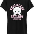 thumbnail image 3 of Instant Message - Childless Cat Lady Society - Women's Short Sleeve Graphic T-Shirt, 3 of 6