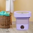 thumbnail image 1 of Mini lavadora plegable Mini lavadora plegable Auto 6.5L Lavadora eléctrica pequeña Lavadora portátil para dormitorio Apartamento Toallas de viaje Violeta perfecl mini lavadora, 1 of 8
