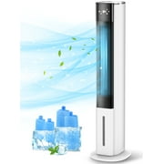 LifePlus Portable Evaporative Air Cooler 3-In-1 Bladeless Tower Cooling Fan 70° Oscillating 42" White