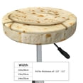 thumbnail image 4 of Disketp Taco Tortillas Funda Redonda para Taburete, Funda de Cojín para Silla de Bar Suave y Elástica-13 inch, 4 of 7
