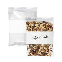 Pack of 1000 White Block Zipper Bags 8 x 10. Ultra Thick Write on Block Poly Bags 8x10. Thickness 4 mil. Pills Bags. Great for Packing and Storing. Ideal for Industrial, Food Service.