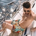 thumbnail image 2 of luoweisi Men's Beach Shorts Quick Dry Swim Trunks with Mesh Lining Starfish XL, 2 of 5