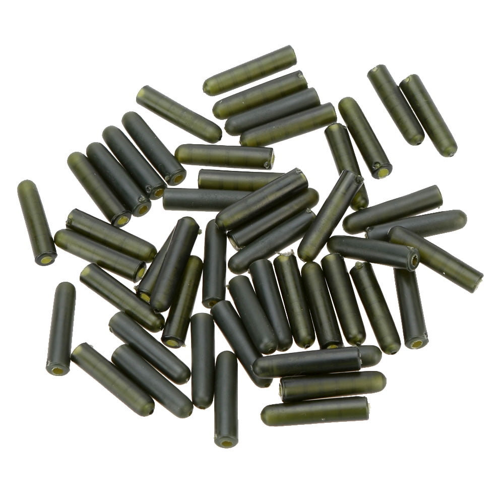 25 small black shock beads for coarse and carp fishing 