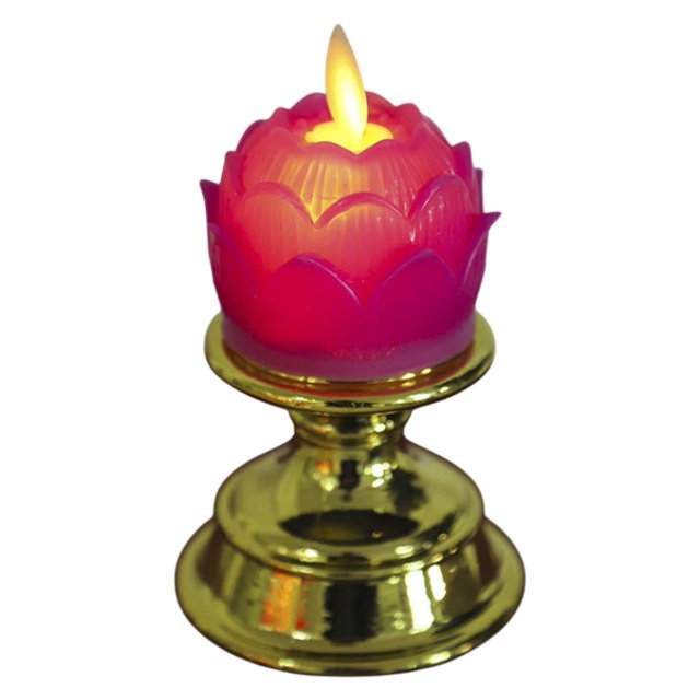 Simulation swing led electronic candle lamp lotus lamp candle holder ornaments
