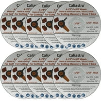 10 Pack – 4 1/2 Cut Off Wheel Concrete Grinding Wheel for Cutting Masonry Stone Brick Block - Compatible with All 4 1/2 inch Angle Grinder - Caliastro