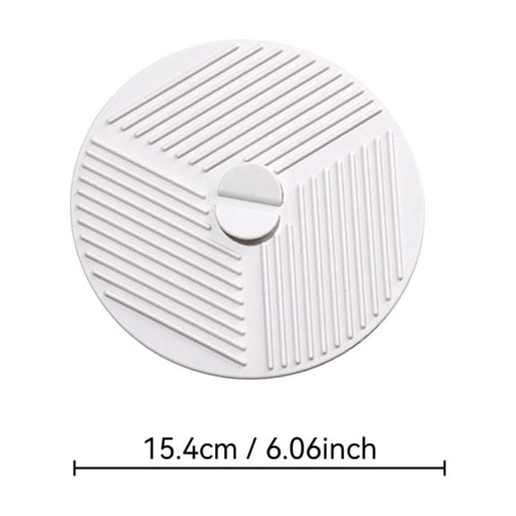 Trivet Mats for Hot Dishes, Multifunctional Heat-Resistant Silicone Pads, for Kitchen Countertops, Pot Holders, Jar Opener, Spoon Rest, White, 6in