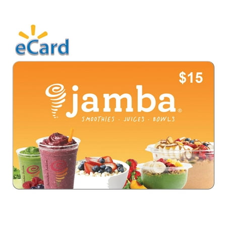 Jamba Juice $15 Gift Card (Email Delivery) (Best Food Delivery Gifts)