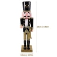 thumbnail image 2 of PAMINGONO Christmas Nutcracker Decoration Wood Nutcracker Statue 1Pack, 2 of 8