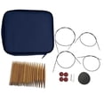 thumbnail image 1 of Circular Knitting Needles Crochet Hook Bamboo Knitting Set Interchangeable Case Craft Sewing Kits Needle Woven DIY Tools 13Pairs, 1 of 7