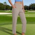 thumbnail image 4 of Women's Golf Pants Casual Stretch Work Ankle Pants High Waist Business Dress Pants with Pockets for Yoga Travel, 4 of 6